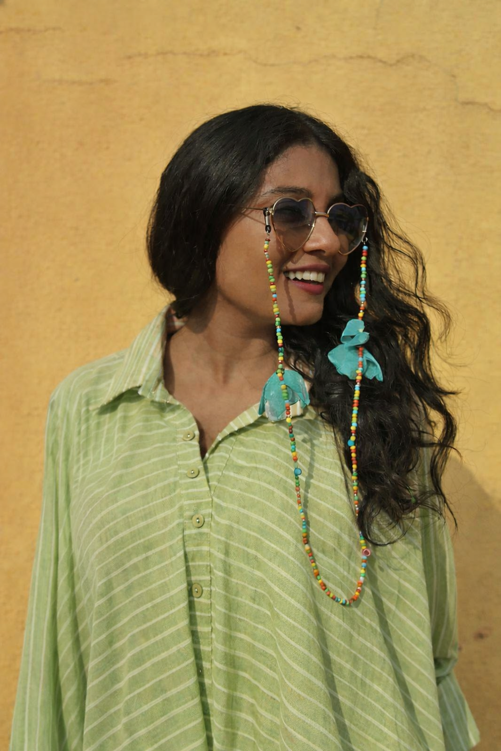 Pastel Striped A-Line Layered Dress