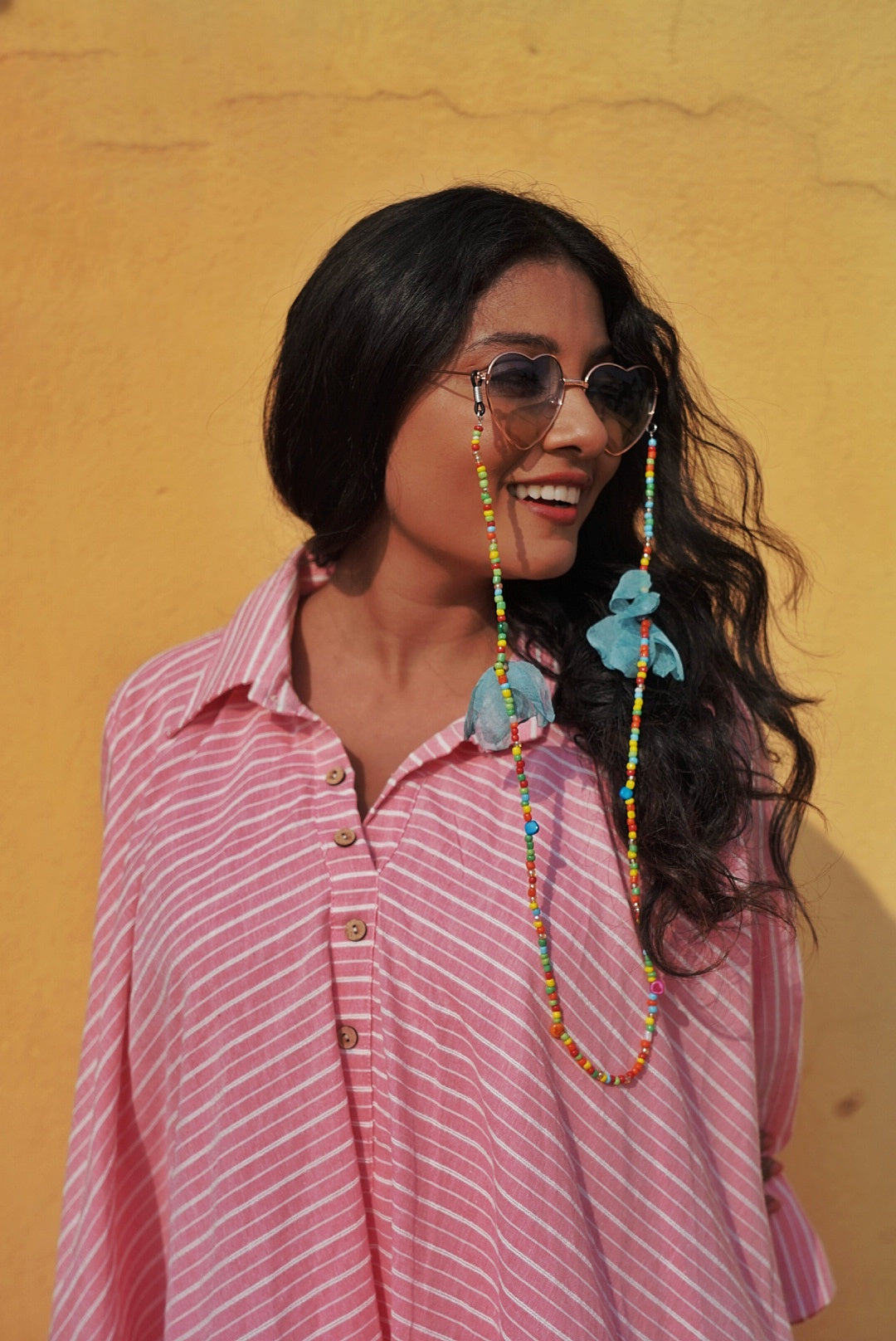 Pastel Striped A-Line Layered Dress