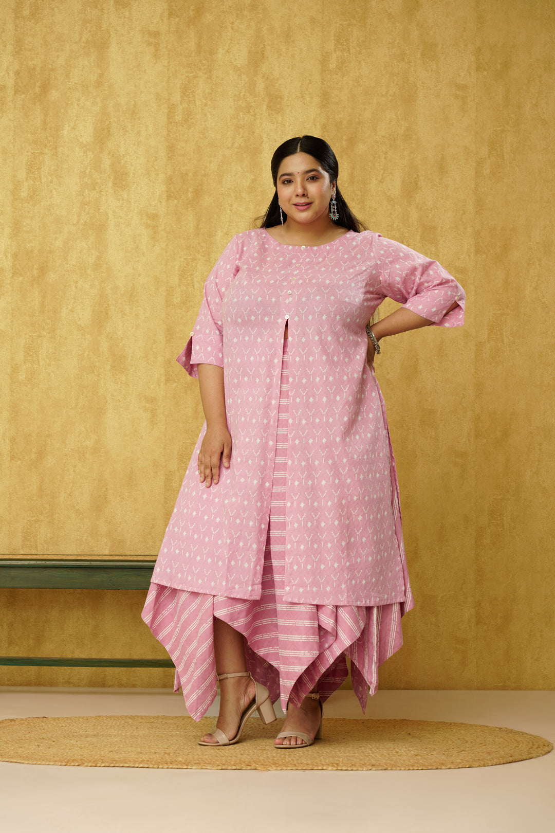 Indo western dress sales for fat female