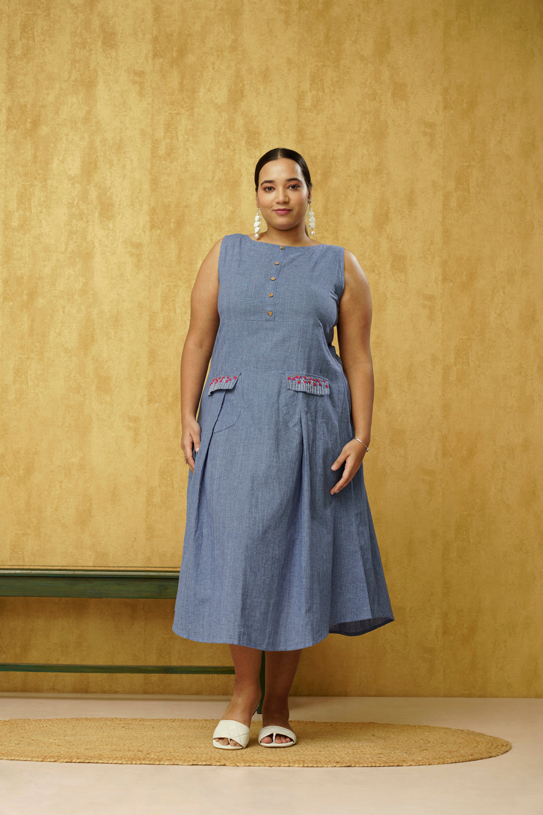 Womens Short Length Denim Dress – S & F Online Store