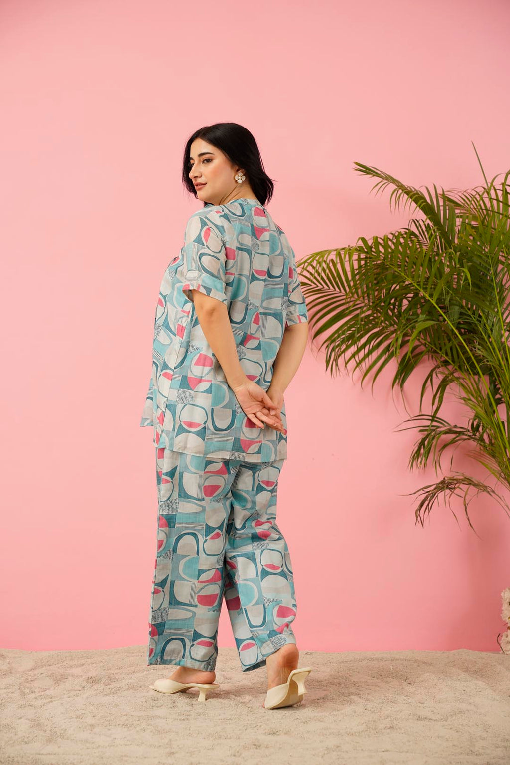 Maslin Silk Digital Print Co-Ord Set