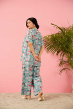 Maslin Silk Digital Print Co-Ord Set