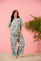 Maslin Silk Digital Print Co-Ord Set