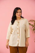 Artisanal Ruffle Cotton Co-ord Set for Women | Plus Size Premium Wear