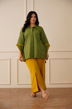 Traditional Mango Floral Cotton Co-ord Set | Summer Ethnic Wear